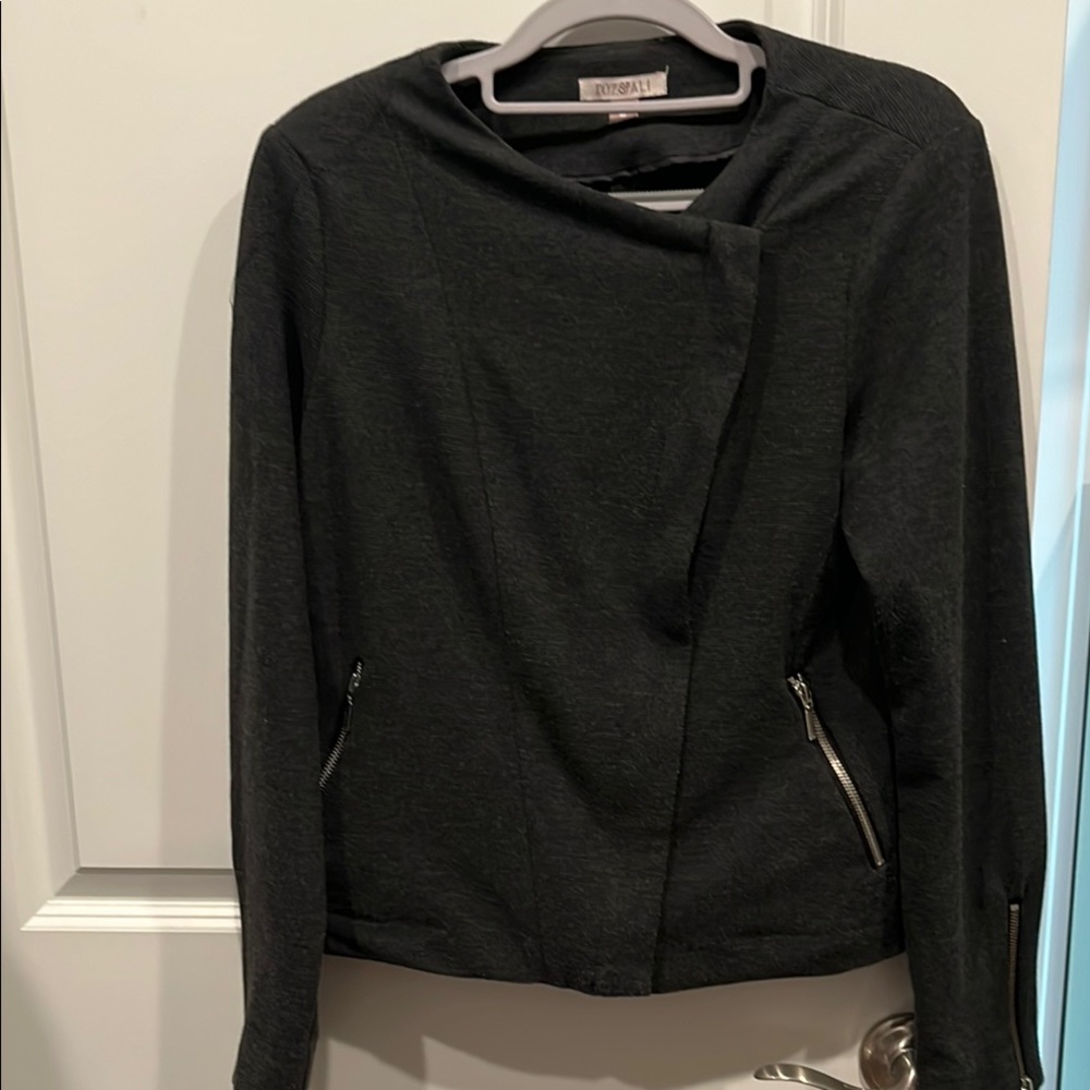 Roz & Ali Textured Gray Jacket